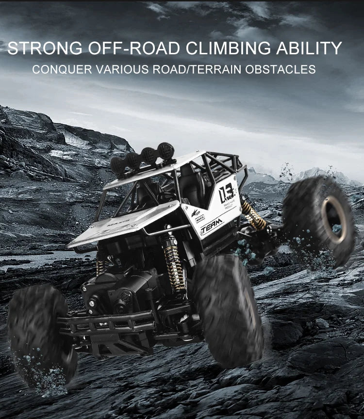 1:12 RC Off-Road 4WD Monster Truck – High-Speed 20Km/h All-Terrain Remote Control Car for Adults & Beginners