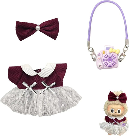 17cm Labubu Doll Clothes Set — Stylish Outfit for 17cm Labubu Dolls