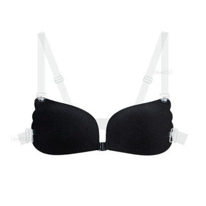 Adhesive Silicone Push-Up Bra - Invisible Backless Lingerie with Transparent Straps for Women