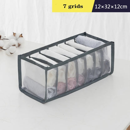 Organizer Storage Boxes for Panties & Socks – Wardrobe Divider for Pants, Underwear, Bras, Jeans & Clothes