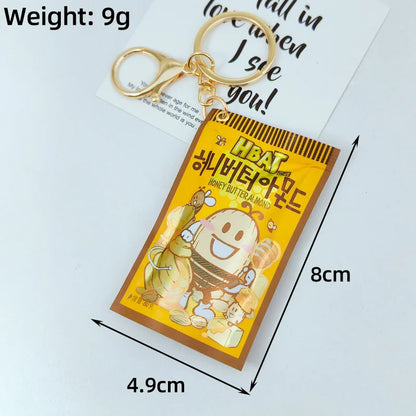 Simulation Instant Noodles Keychain – Mini Snack Phone Pendant Bag Charm, Christmas and New Year Gift Accessory