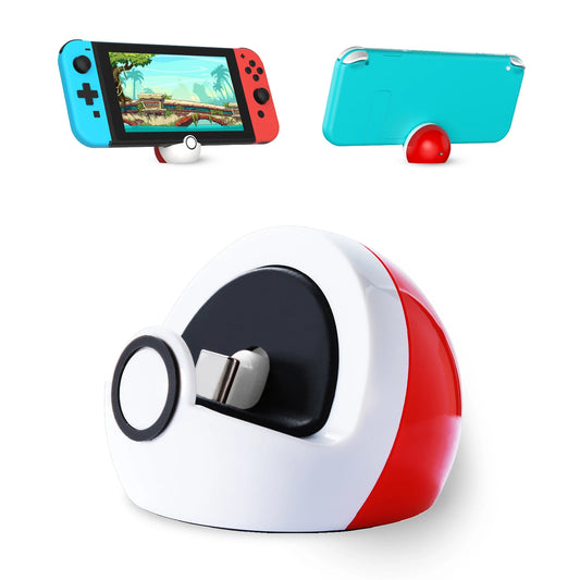 Mini Charging Dock for Nintendo Switch & Switch Lite – Portable Travel-Friendly Docking Station (No Projection)
