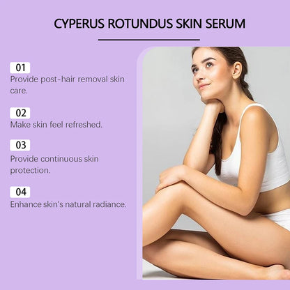Cyperus Rotundus Hair Growth Inhibitor Oil - Gentle Body Hair Growth Slowing Treatment for Women & Men