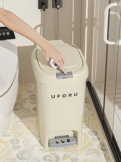 10L/20L Double Pedal Trash Can – Large Capacity Kitchen & Bathroom Bin with Lid, Foot/Push Type