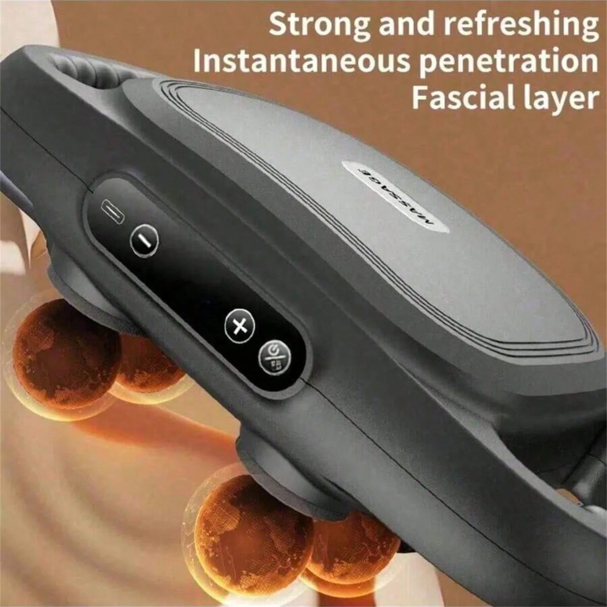 Six-Head Fascia Gun Massager — Professional Wireless Muscle Relaxation for Back & Waist, Deep Tissue High-Frequency Vibration