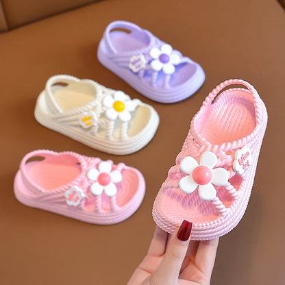 Children's Summer Sandals - Soft Sole Non-Slip Beach & Home Slippers for Boys and Girls