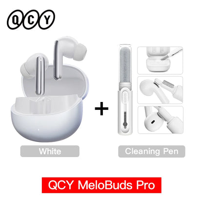 QCY MeloBuds Pro ANC Earbuds - Bluetooth 5.3 Wireless Hi-Res LDAC Headphones with 46dB Noise Cancellation