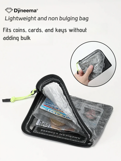 OCE GEAR Lightweight Waterproof Wallet — Ultra-Light Durable Coin Purse & Card Holder, Small Zipper Pouch for Outdoor, Camping & Travel