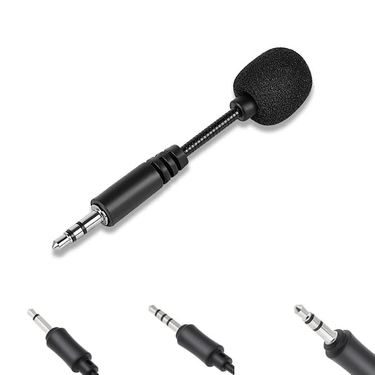 Mini 3.5mm Jack Flexible Capacitive Microphone for Mobile Phone PC Laptop Notebook