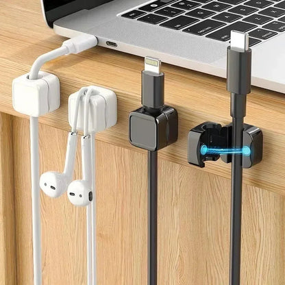 Magnetic Cable Clips – Adjustable Cord Holders for Desk Cable Management, 4/8/16/36PCS Organizer