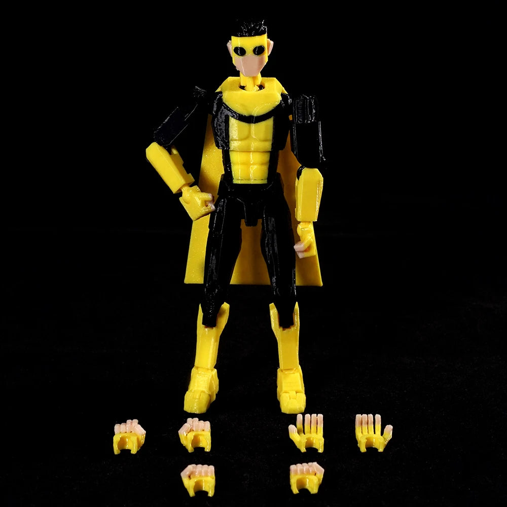 3D Printed Invincible Anime Action Figures – Multi-Jointed Superhero Model Toys & Gifts