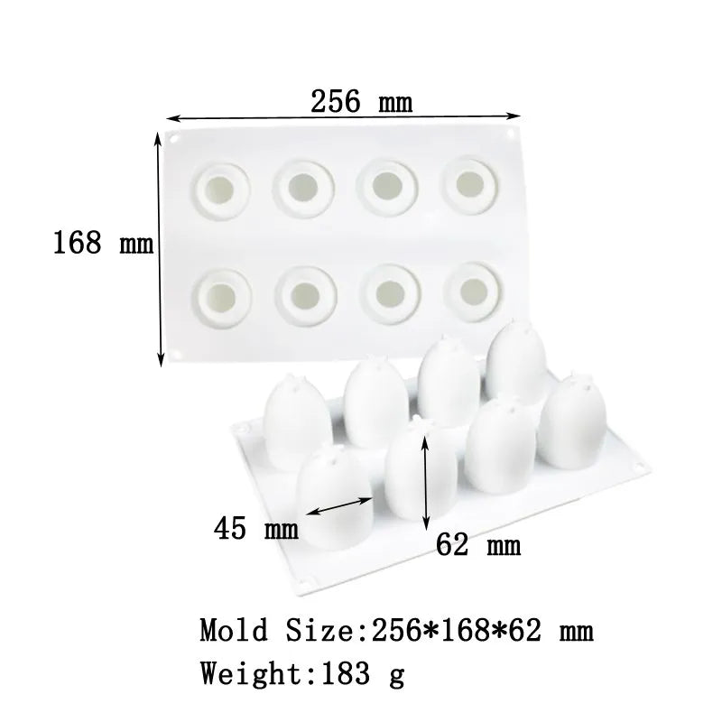 3D Fruit Shape Silicone Cake Mold — French Dessert Baking Tools for Brownies, Mousse & Pastry Decoration