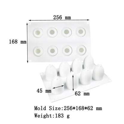 3D Fruit Shape Silicone Cake Mold — French Dessert Baking Tools for Brownies, Mousse & Pastry Decoration