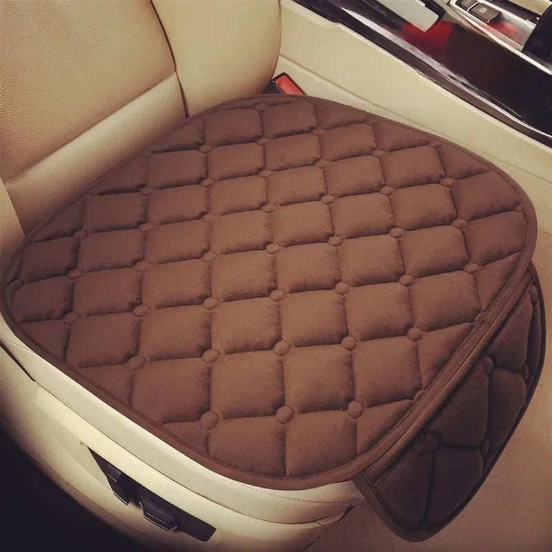 Warm Plush Car Seat Covers - Winter Seat Cushion Protectors for Sedan, Hatchback & SUV