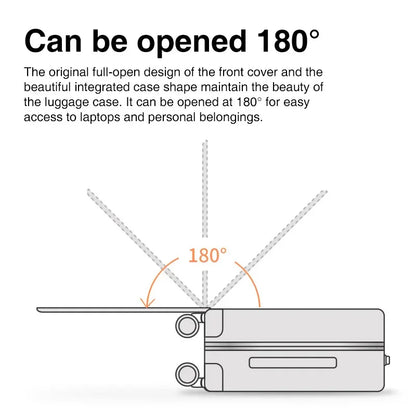 Mixi Aluminum Frame Carry-On Suitcase — Patent Design Rolling Luggage for Cabin, 18/20/24 Inch M9260