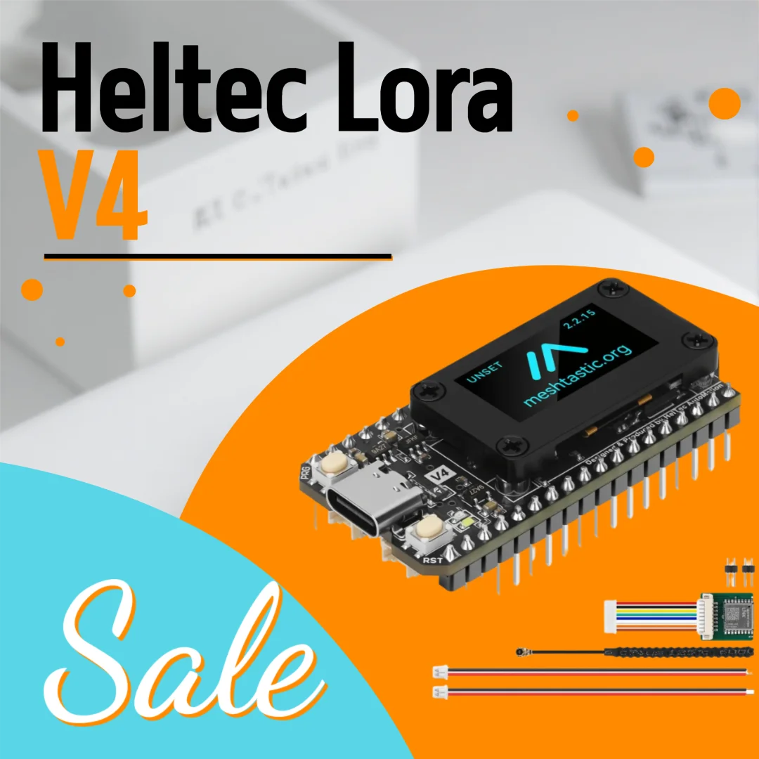 Heltec V4 LoRa 32 Development Board - ESP32-S3 SX1262 WiFi Bluetooth with GPS, 16MB Flash and 2MB PSRAM for IoT