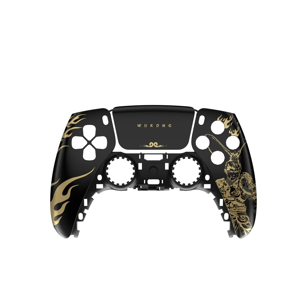 PS5 Controller Case — Limited Edition Gold Wukong Touchpad Front & Backplate Replacement Cover for BDM-010 Gamepad