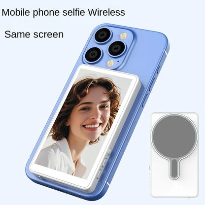 Wireless Magnetic Selfie Monitor Screen - Smartphone Vlog, Live Stream & Video Recording Tool