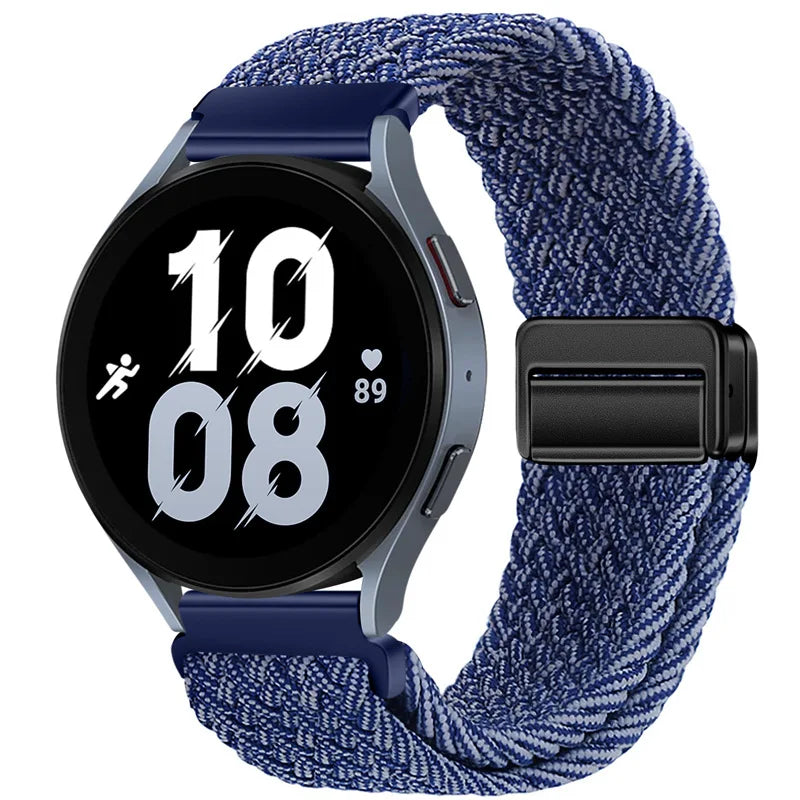 22mm Braided Nylon Watch Band – Loop Sport Strap for OnePlus Watch 3/2, OPPO Watch X/X2/4 Pro & 46mm Smartwatch Bracelet