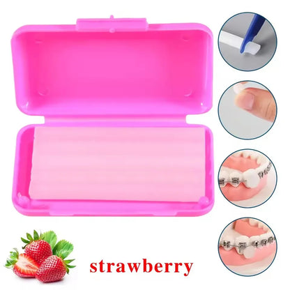 Fruit Flavored Orthodontic Relief Wax for Braces – 5 Scent Dental Protection Wax for Lips & Gums