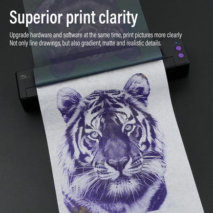 P19 Tattoo Transfer Wireless Stencil Printer – Automatic Fast Printing Portable Device for Small Businesses