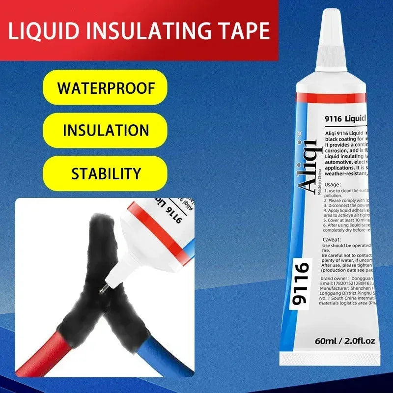 Liquid Electrical Insulation Tape - Waterproof High Temperature Wire Cable Coating Glue 15/60ml