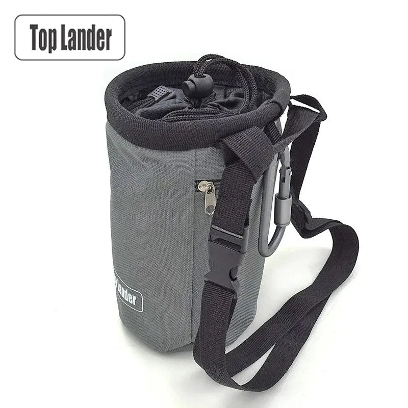 Waterproof Rock Climbing Chalk Bag: Magnesia Sack with Pocket for Outdoor Bouldering | Climbing Equipment Essential