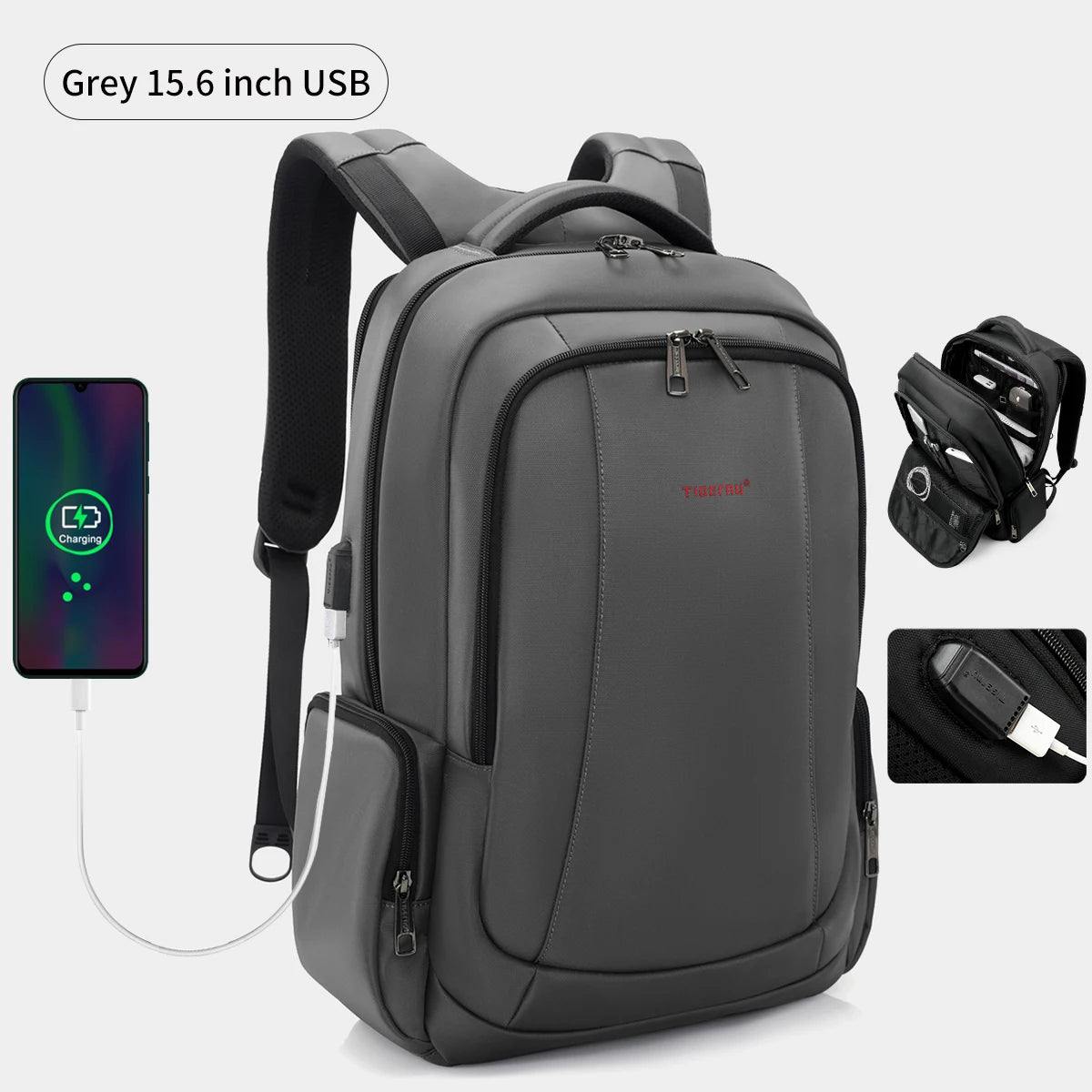 Lifetime Warranty Men’s Laptop Backpack – Anti-Theft Travel & School Bag for 14-17.3 Inch Laptops, Male Knapsack
