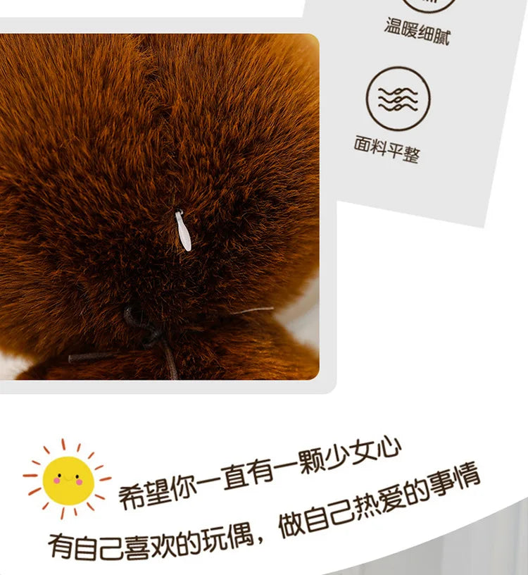 60cm Labubu Cute Rabbit Ragdoll Plush Toy – Soft Mink Fur Cartoon Pillow for Kids Christmas Gift