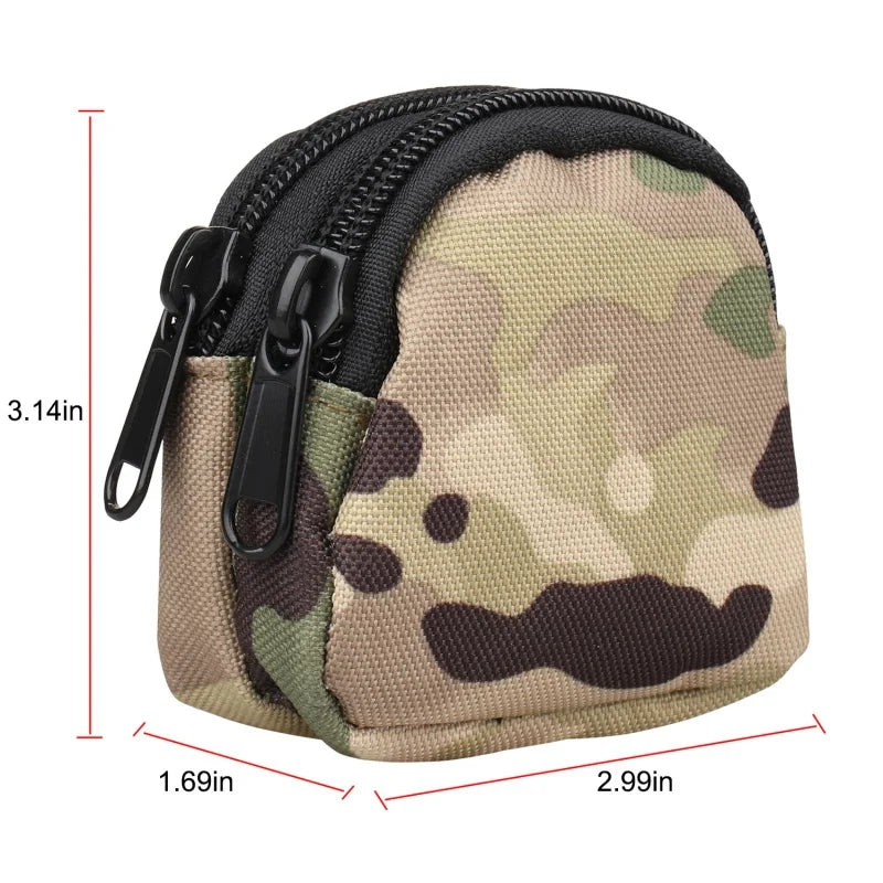 Tactical Molle Waist Bag EDC Mini Wallet Key Purse - Outdoor Storage Pouch for Hunting, Camping, Hiking