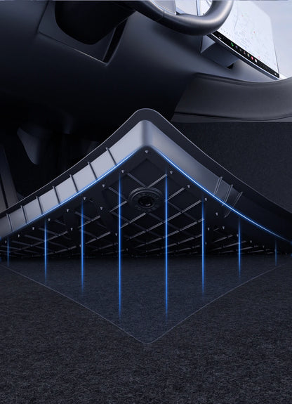 YZ Floor Mats for Tesla Model 3/Y 2021-2023 — Waterproof, Non-Slip TPE Car Accessories