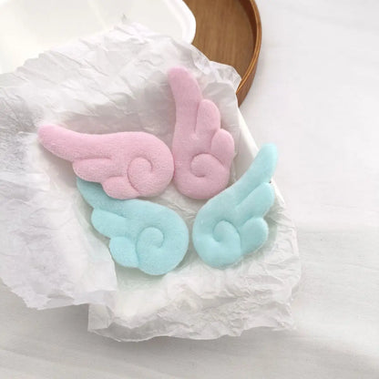 Angel Wing Plush Hair Clips - Cute 5cm Hairpin Barrettes for Girls Sweet Style Headwear & Accessories