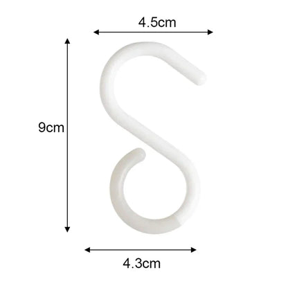 S-Shaped Multi-Purpose Hooks — Flexible Hanging Storage for Wardrobe & Kitchen Accessories