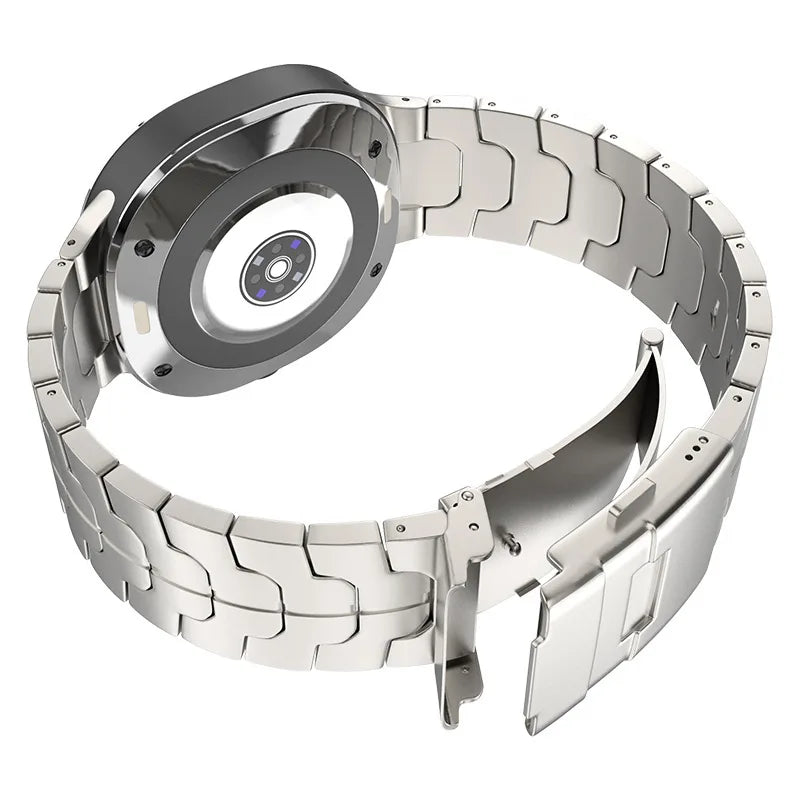 Stainless Steel Strap for Samsung Galaxy Watch Ultra 2025 – Metal Correa Band 47mm No-Gap Bracelet for Men