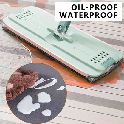 Luxury PVC Leather Kitchen Mat – Waterproof, Non-Slip, Washable Floor Rug for Home Decoration