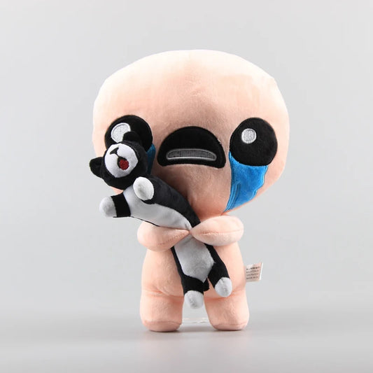 30cm The Binding of Isaac Plush Toy – Isaac with Black Cat Soft Stuffed Animal, Kids’ Doll Gift