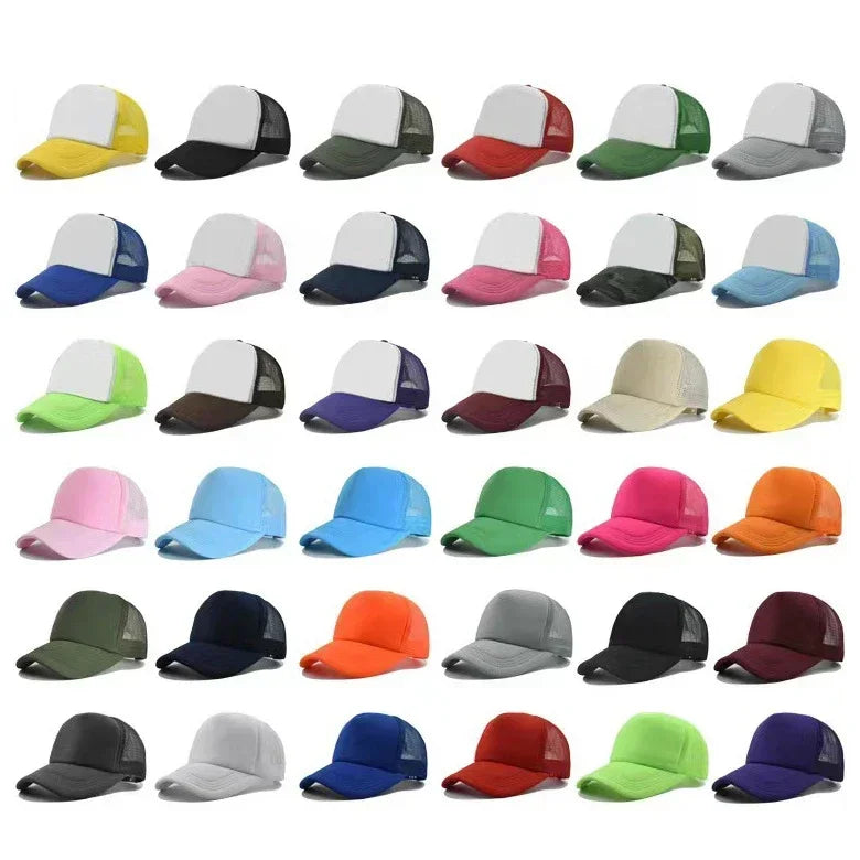 Personalized Logo Trucker Hats - Custom Foam Mesh Baseball Caps for Men & Women, Snapback Sun Hats