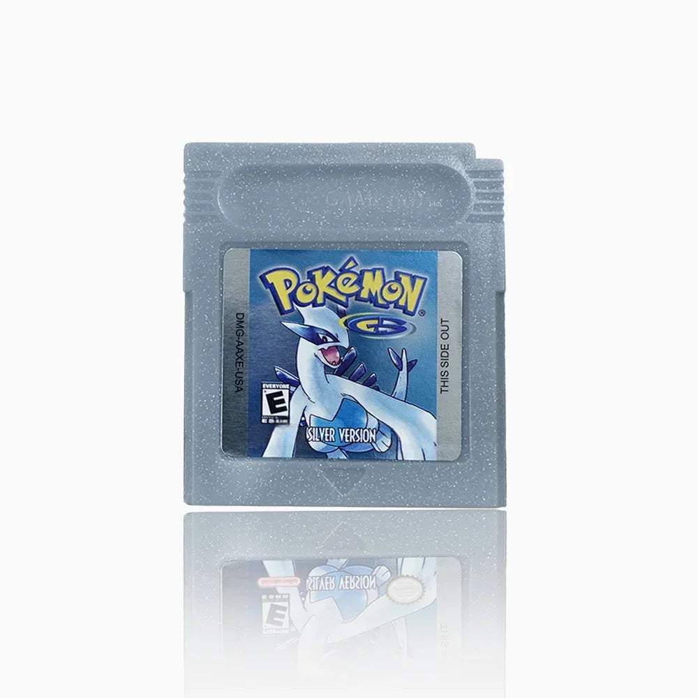 Pokemon 16-Bit Game Cartridge for GBC – Blue, Crystal, Gold, Green, Red, Silver, Yellow Series, USA Version