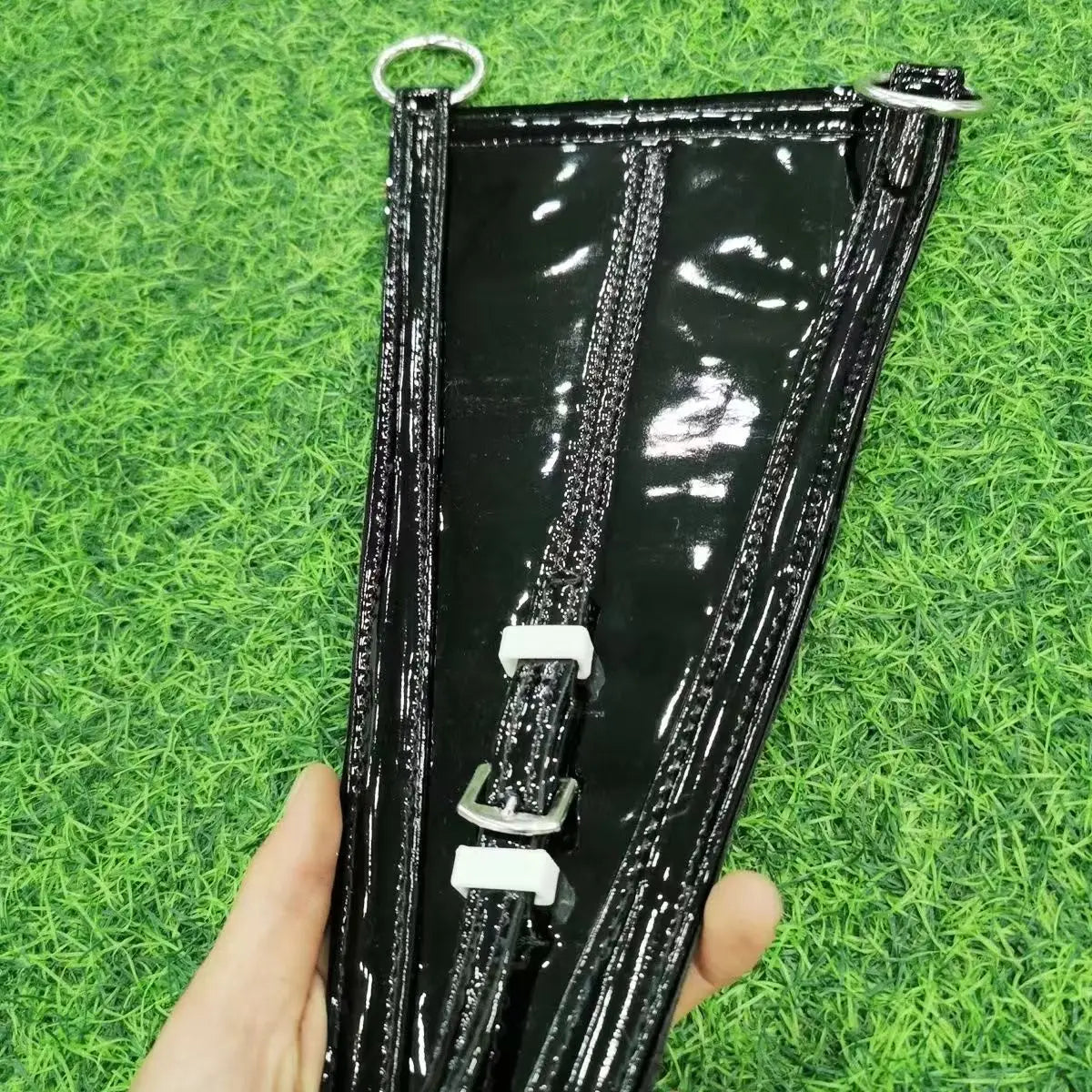 Bow Leather Horse Chest Strap - PVC Equestrian Riding Tack for Long-Distance Riding