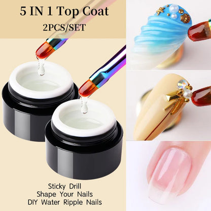 BORN PRETTY Spider Wire Gel Nail Polish 5ml - Flower Drawing & Creative Point-to-Line Nail Art Gel Varnish