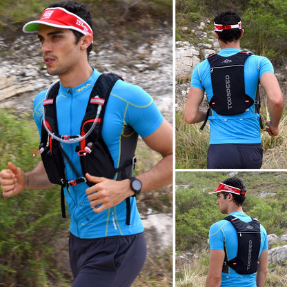 INOXTO 5L Trail Running Backpack - Ultra-Light Hydration Vest for Marathon & Cycling with 1.5L/2L Water Bag