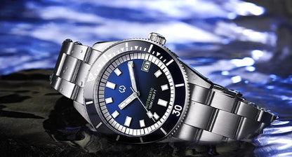 Men’s Automatic Mechanical Watch – Super Luminous Bezel, Japan NH35 Movement, 150M Waterproof Diving Watch