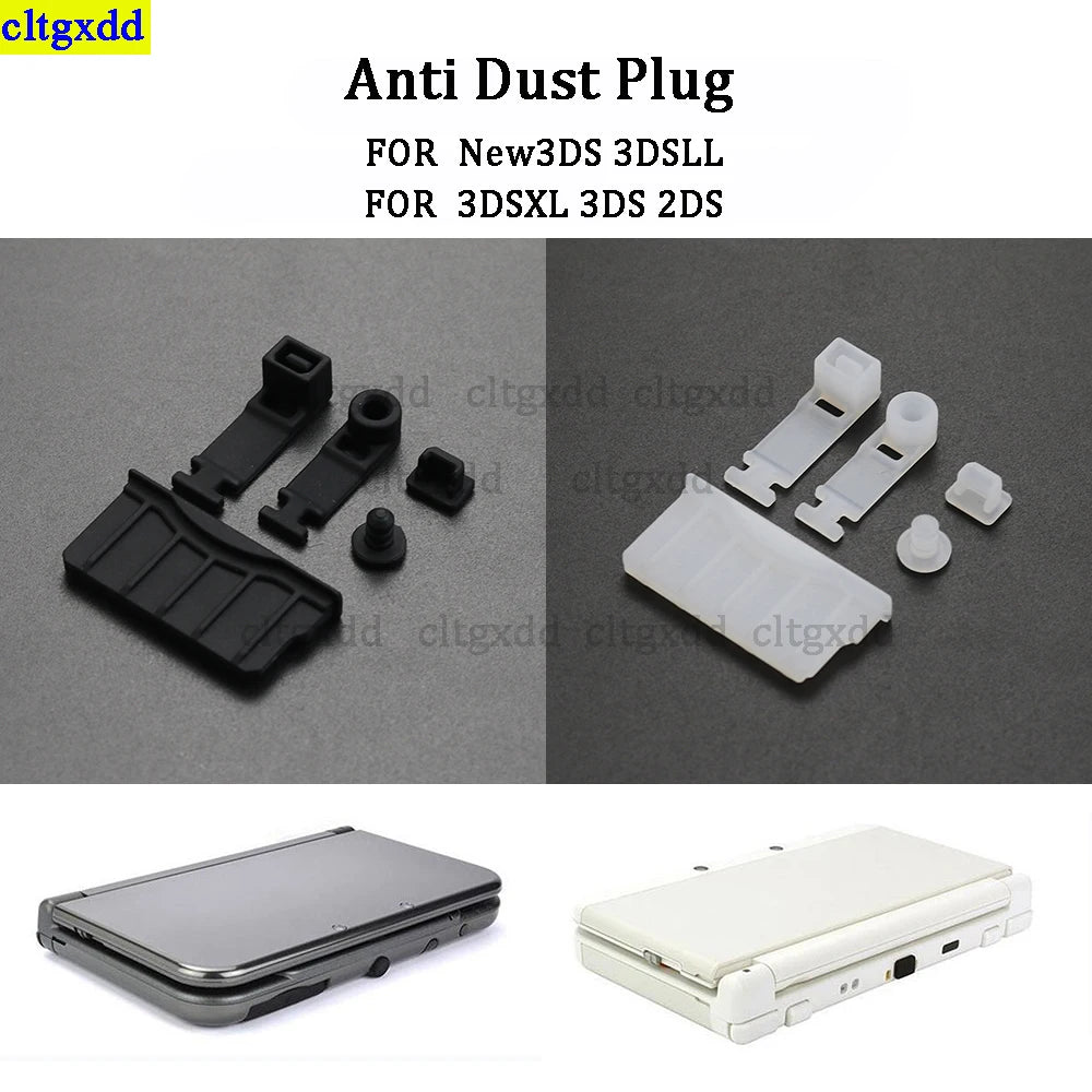 Cltgxdd Silicone Dust Plug Set for Nintendo 3DS/2DS – Headphone Jack & Charging Dock Protection Cap