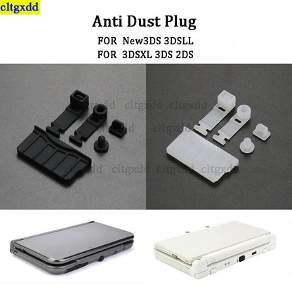 Cltgxdd Silicone Dust Plug Set for Nintendo 3DS/2DS – Headphone Jack & Charging Dock Protection Cap