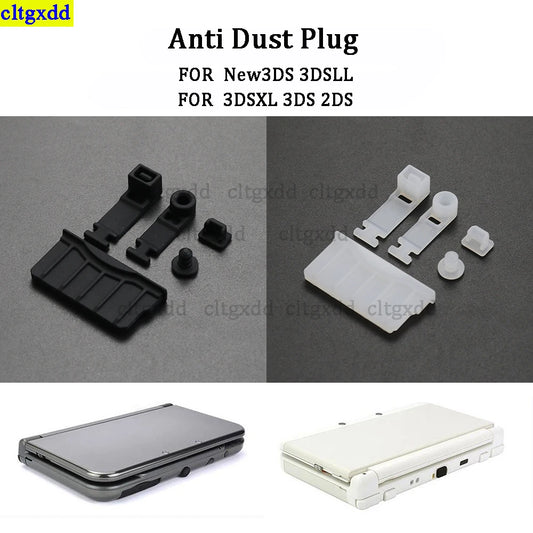 Cltgxdd Silicone Dust Plug Set for Nintendo 3DS/2DS – Headphone Jack & Charging Dock Protection Cap