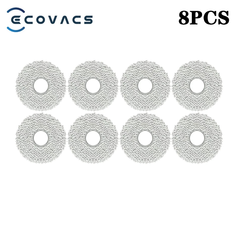 Ecovacs Deebot T30 Pro Omni / YEEDI M12 Pro+ Parts – Roller Brush, Side Brush, HEPA Filter, Dust Bag, Mop Cloth & Bracket