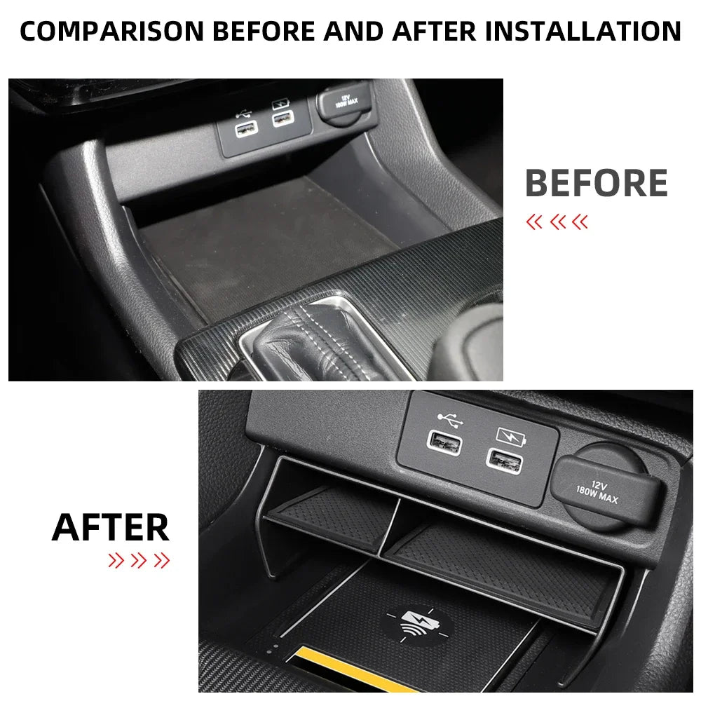 Car Center Console Storage Box for Honda Civic 11th Gen FE 2022–2025 – Interior Organizer & Holder Tray Accessories