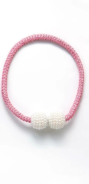 Pearl Magnetic Curtain Tiebacks – Decorative Ball Buckle Clips for Elegant Curtain Holders, 1–2 Pieces