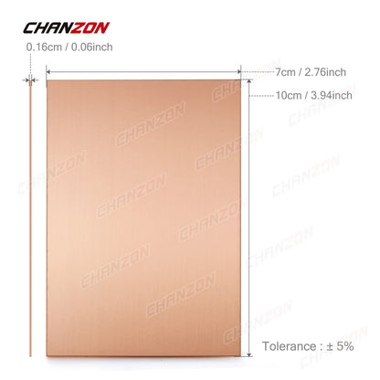 10Pcs 7x10cm Copper Clad PCB Boards - Single-Sided Circuit Prototype Boards for DIY Etching Projects