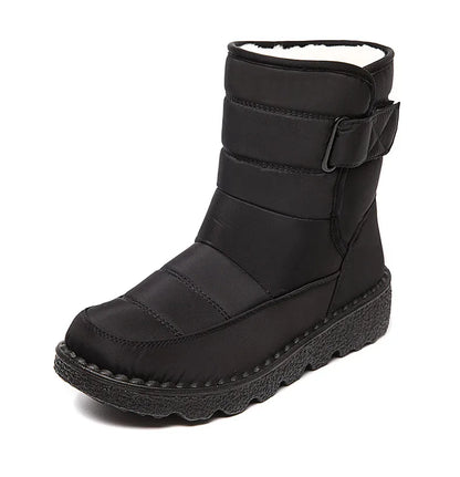 2024 Women's Winter Snow Boots – Waterproof, Warm Fur Ankle Boots in Korean Style